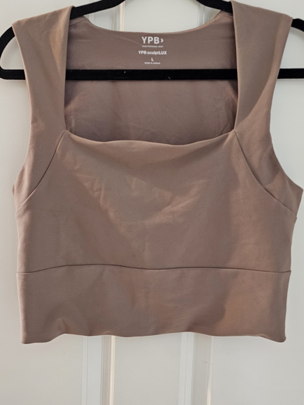 YPB Dusty Mauve Square Neck Crop Top